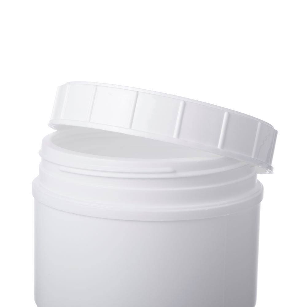 White Canisters With Lids # White Lid, 36 Oz. - 1 Dozen