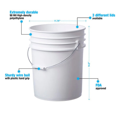 How Tall is a 5 Gallon Bucket?