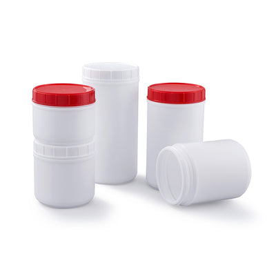 White Canisters with Lids