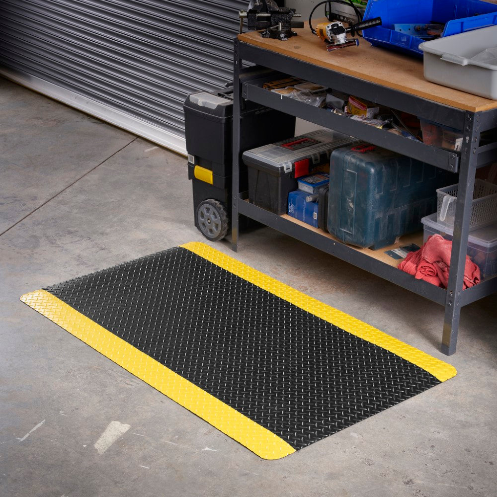 Heavy Duty Diamond-Plate Sponge Mats # Yellow Border – Consolidated ...