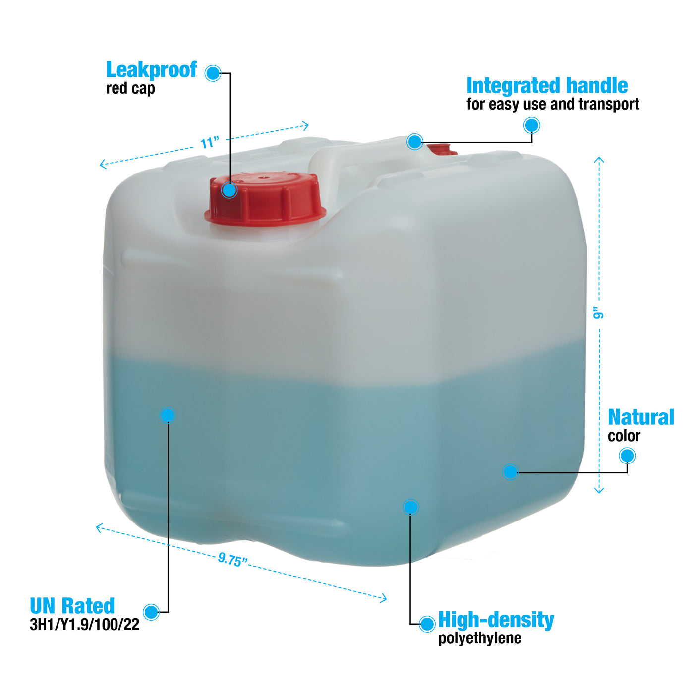 Carboy Sample Stackable Carboys # 2.5 Gal. (natural) – Consolidated Plastics