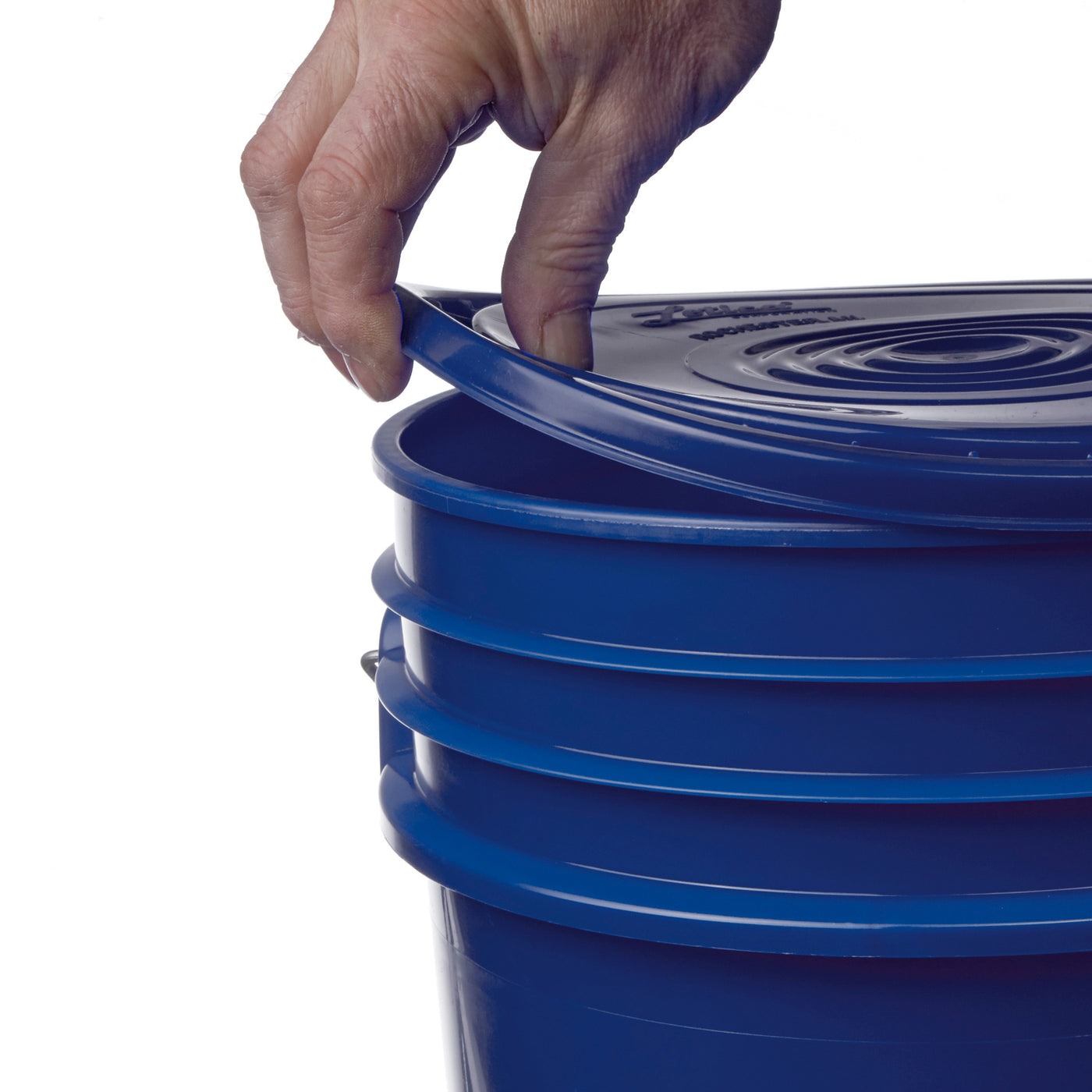 3.5 - 7 Gallon Peel Off Pail Lids # Blue