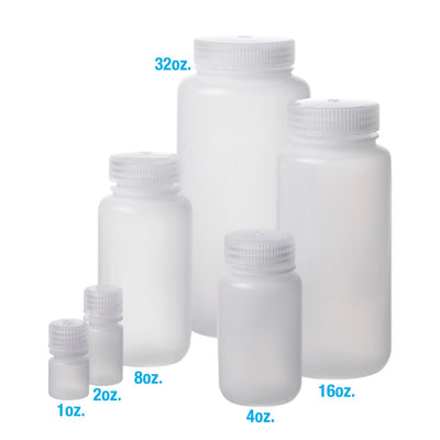 Nalgene® Wide-Mouth Packaging Bottles # 2 Oz. / 60 ml - Pkg/12