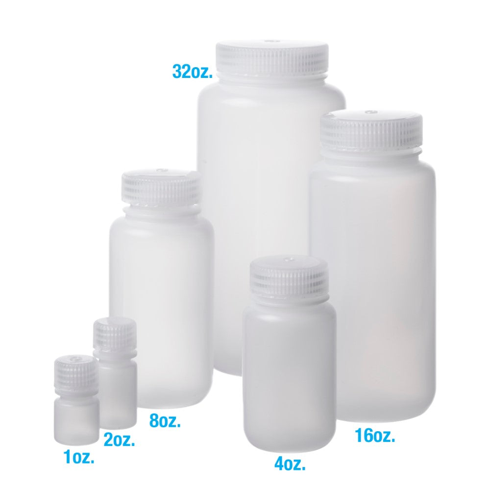 Nalgene® Wide-Mouth Packaging Bottles # 8 Oz. / 250 ml - Pkg/12