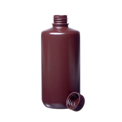 Nalgene™ Narrow Mouth Amber Bottles # 16 Oz. / 500 ml - Pkg/12