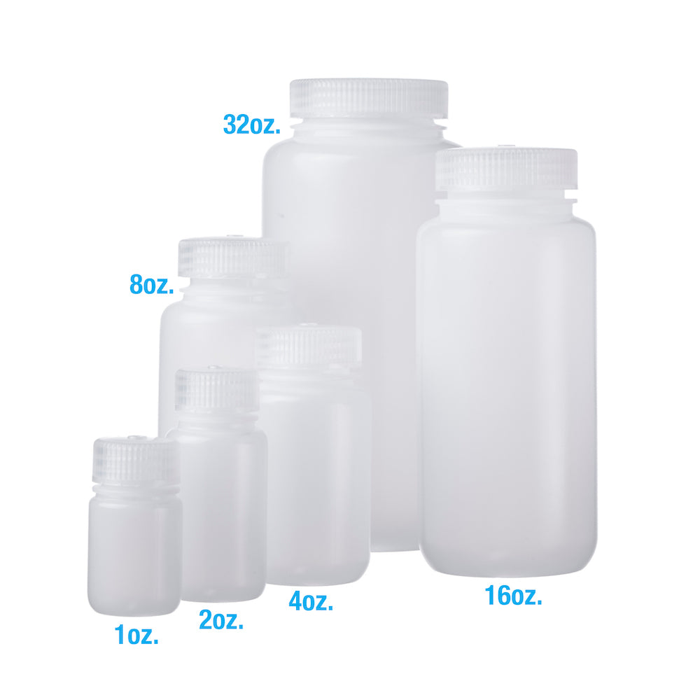 Nalgene Wide Mouth Bottles # 8 Oz. / 250ml 43mm cap - Pkg/12 – Consolidated  Plastics