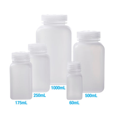 Nalgene™ Wide Mouth Square Bottles # 16 Oz. / 500 ml - Pkg/12