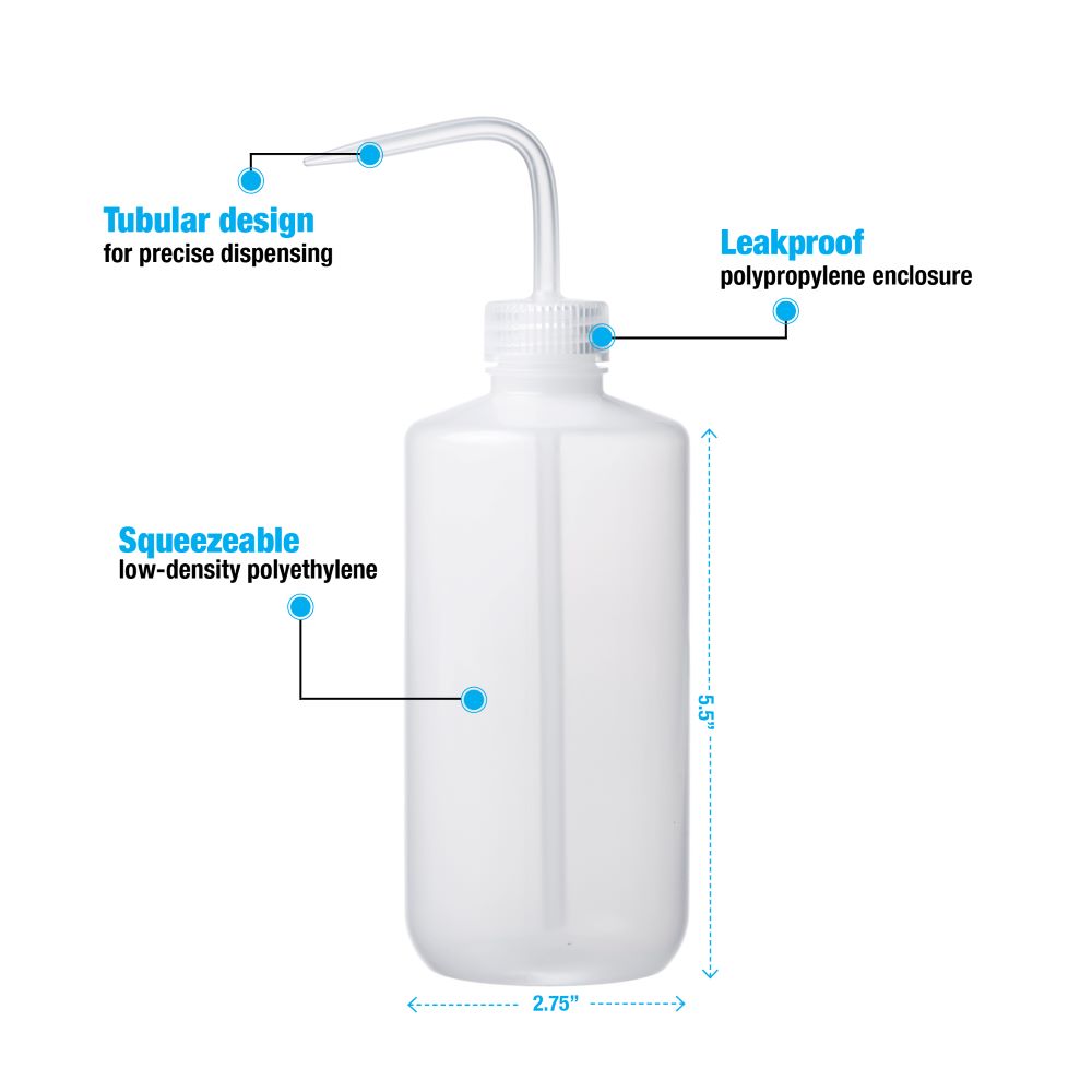 弁当箱・水筒  ECONOMICS EXPERIMENT nalgene BOTTLE Nalgene 2401-0500 Economy Wash Bottle, LDPE, 500mL (Pack of