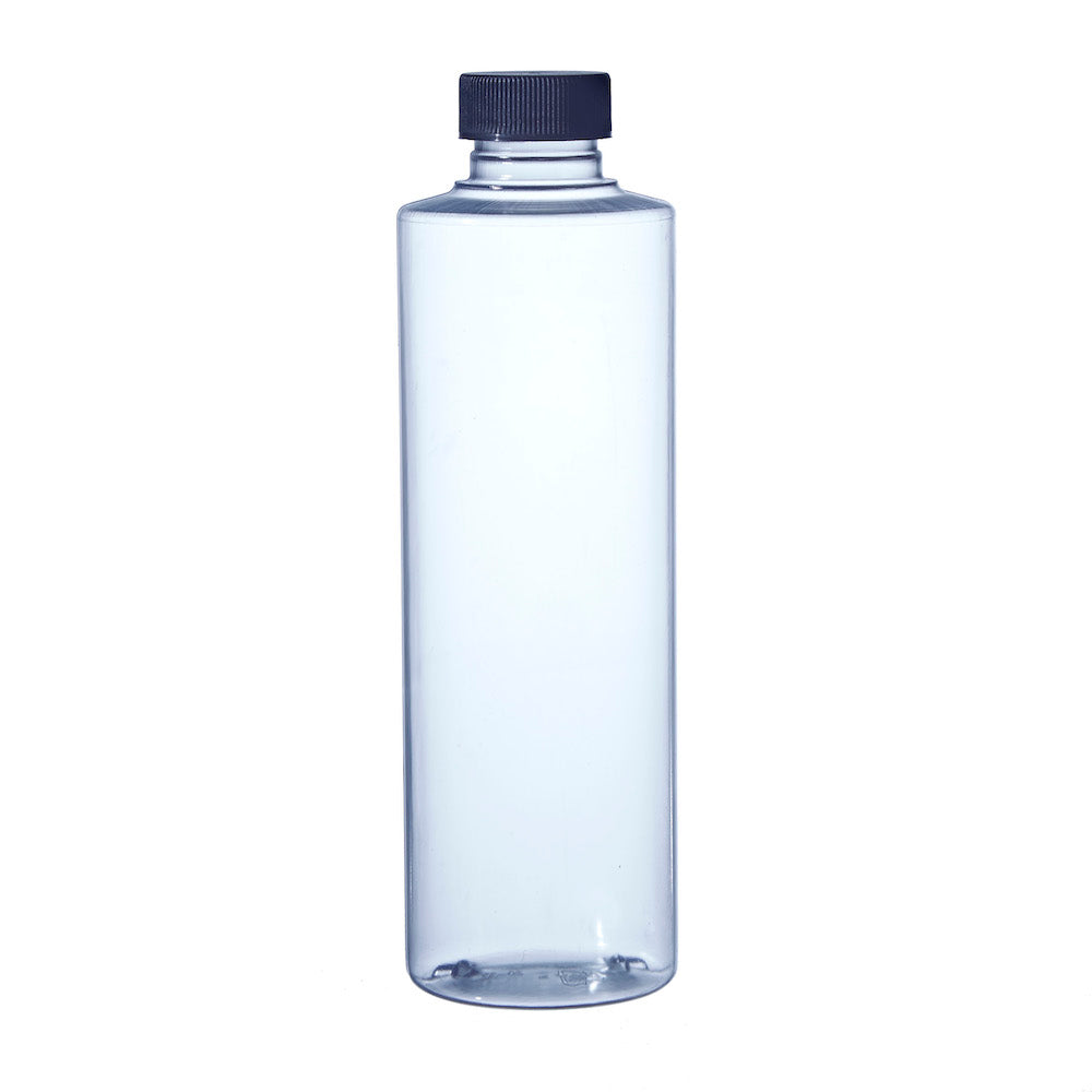 Clear PVC Cylinder Bottle # 8 Oz. 24mm cap - 1 Dozen