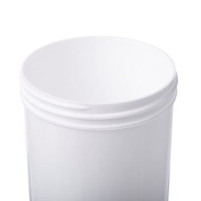White Wide-Mouth Threaded Jars # 8 Oz. 70 mm cap - Pkg/48