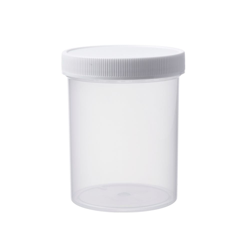 Natural Wide-Mouth Threaded Jars # 8 Oz. 70 mm cap - Pkg/48