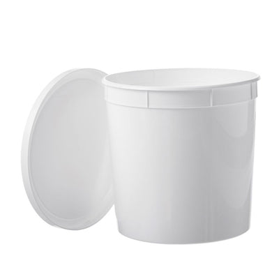 White Disposable Containers # 165 Oz. - Case of 25