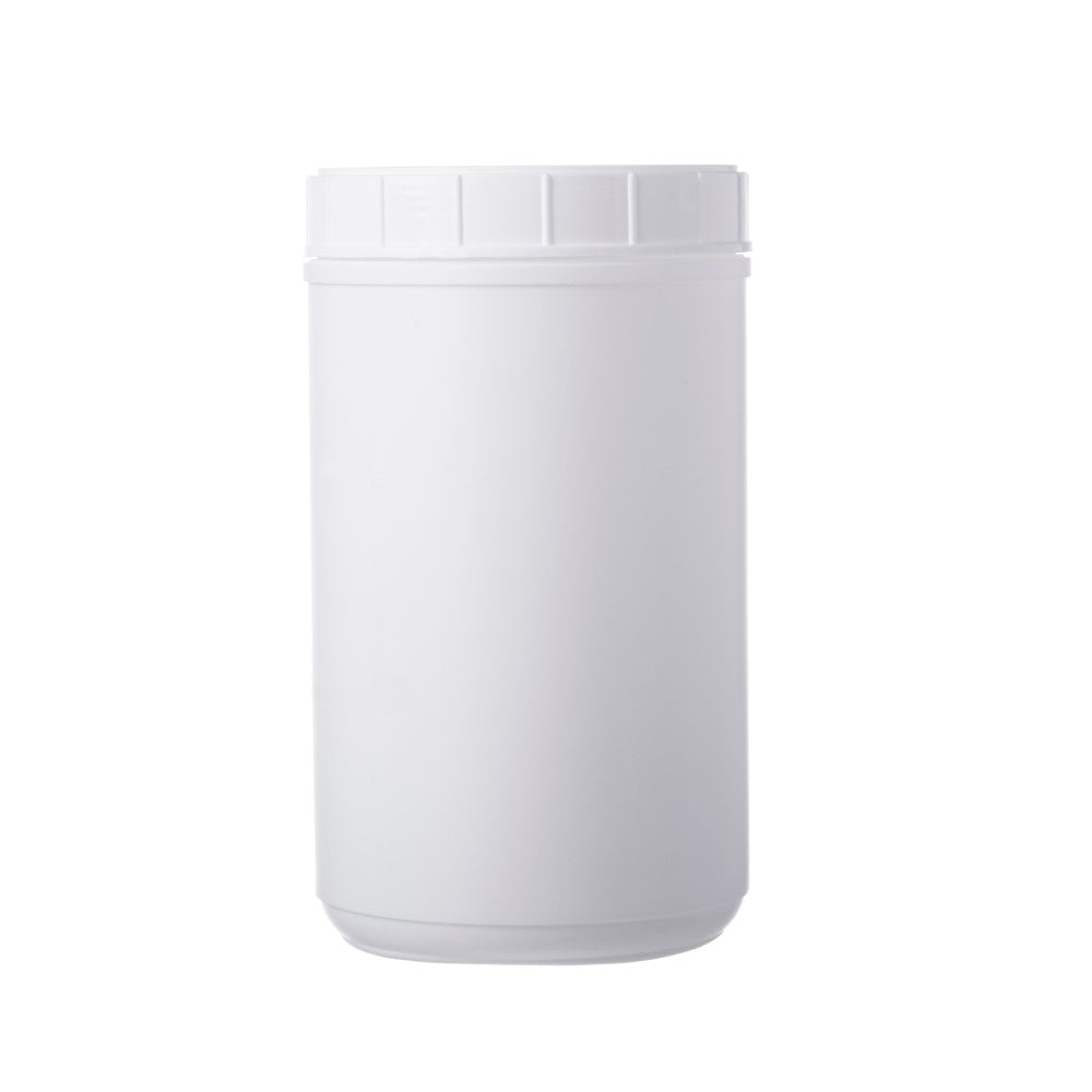 White Canisters With Lids # White Lid, 85 Oz. - 1 Dozen