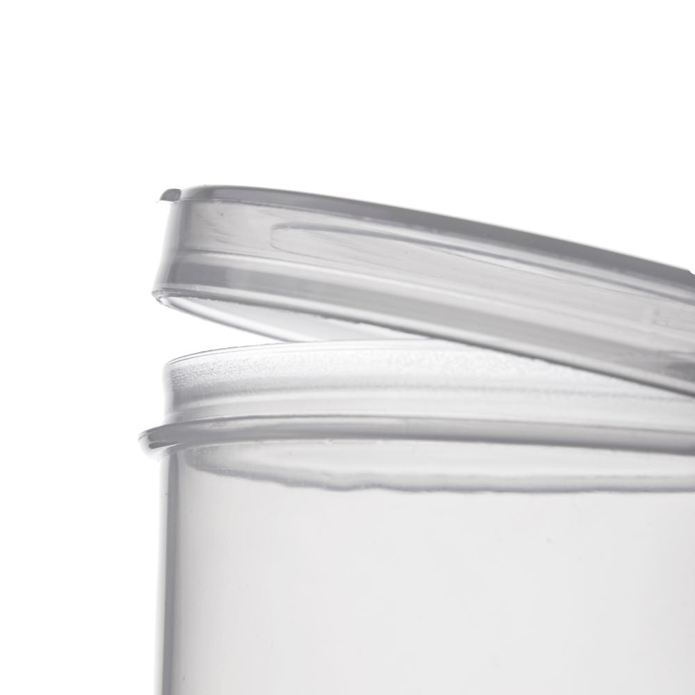 4 oz Clear PP Plastic Attached Lid Containers (Clear Attached Cap) -  2924B29CLR