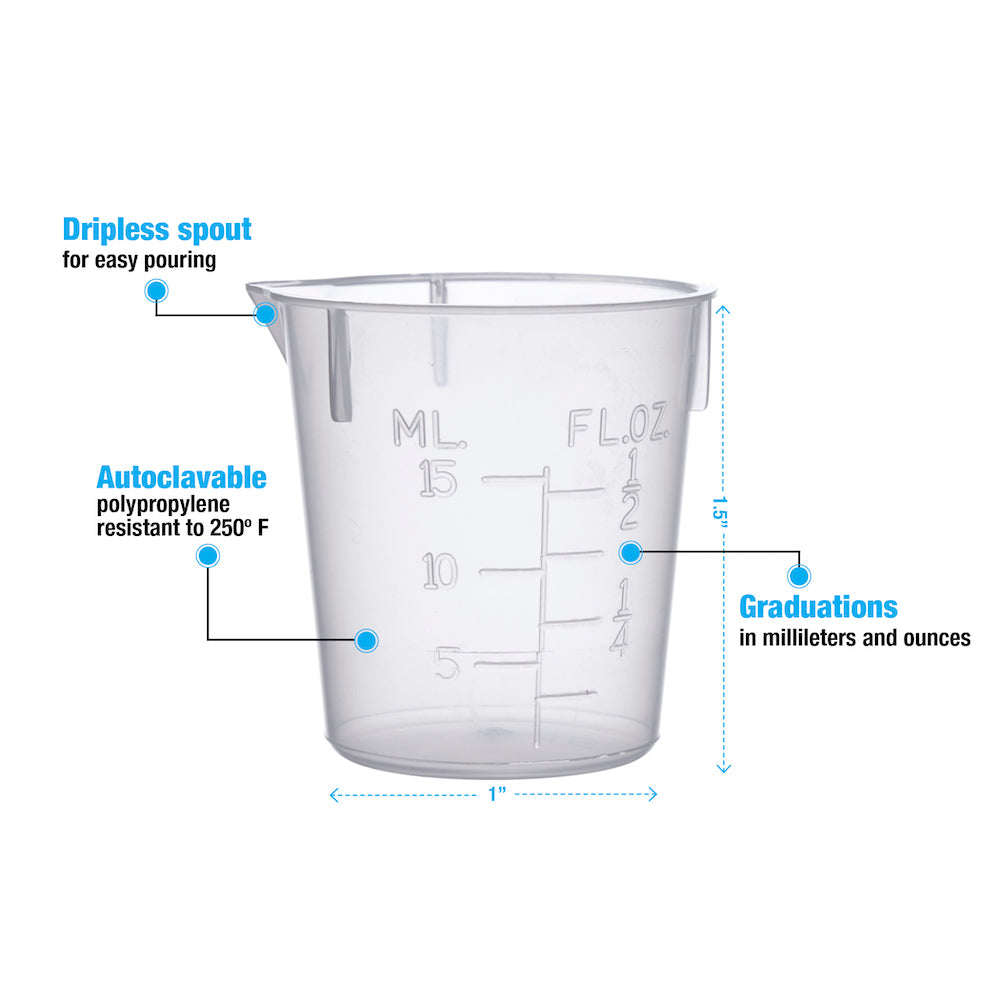 Disposable Beakers # 15 ml - Pkg/100