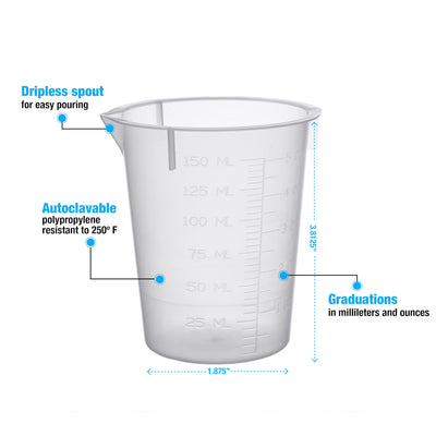 Disposable Beakers # 150 ml - Pkg/100