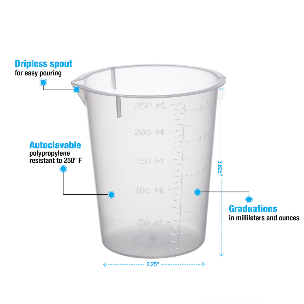 Disposable Beakers # 250 ml - Pkg/50