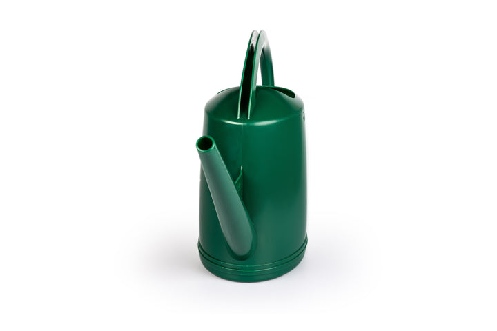 green plastic watering can for a fake chinese rubber plant Swiss Watering Can # Green, 10 Liter – Consolidated Plastics