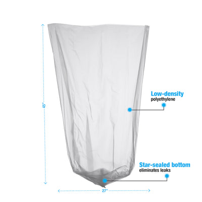 Premium Liners Clear # 23 Gal. 27x45 .75 Mil Heavy * - Case of 250