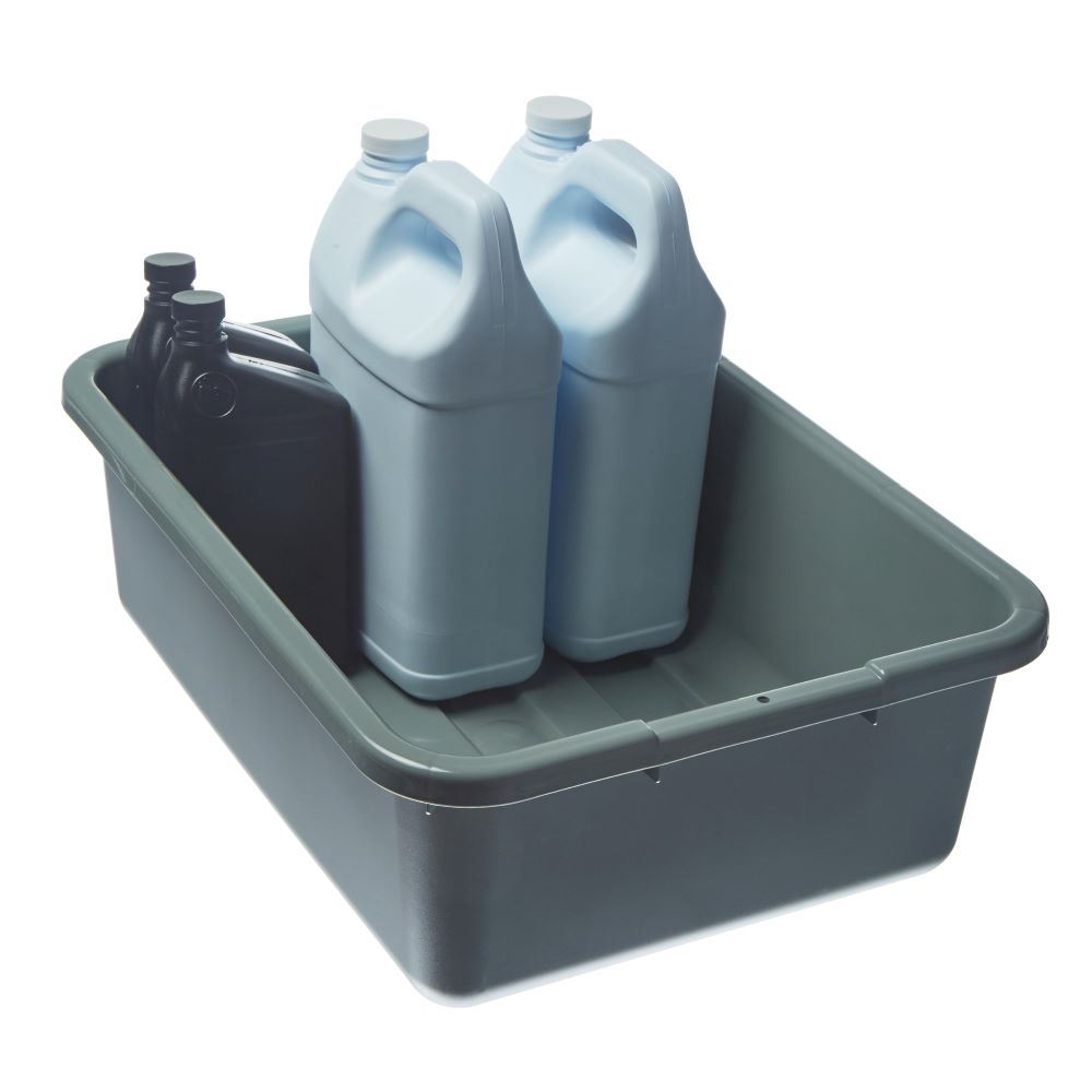 Poly Tote Boxes # 21 x 15.5 x 7 / 6 Gallons - Case of 6