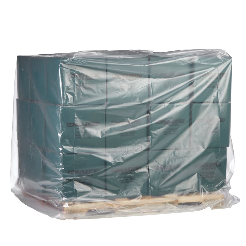 Poly Wrapped Cover Extra Large Poly Bag Covers # 4 Mil, 54 x 42 x 80 - Roll of 40 ...