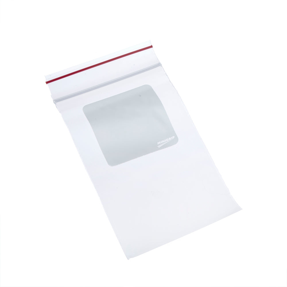 Minigrip® Reclosable White Block Bags 2 Mil # 3x5 - Case of 1000