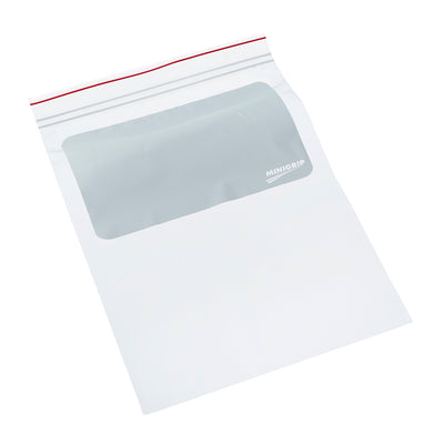 Minigrip® Reclosable White Block Bags 2 Mil # 8x10 - Case of 1000
