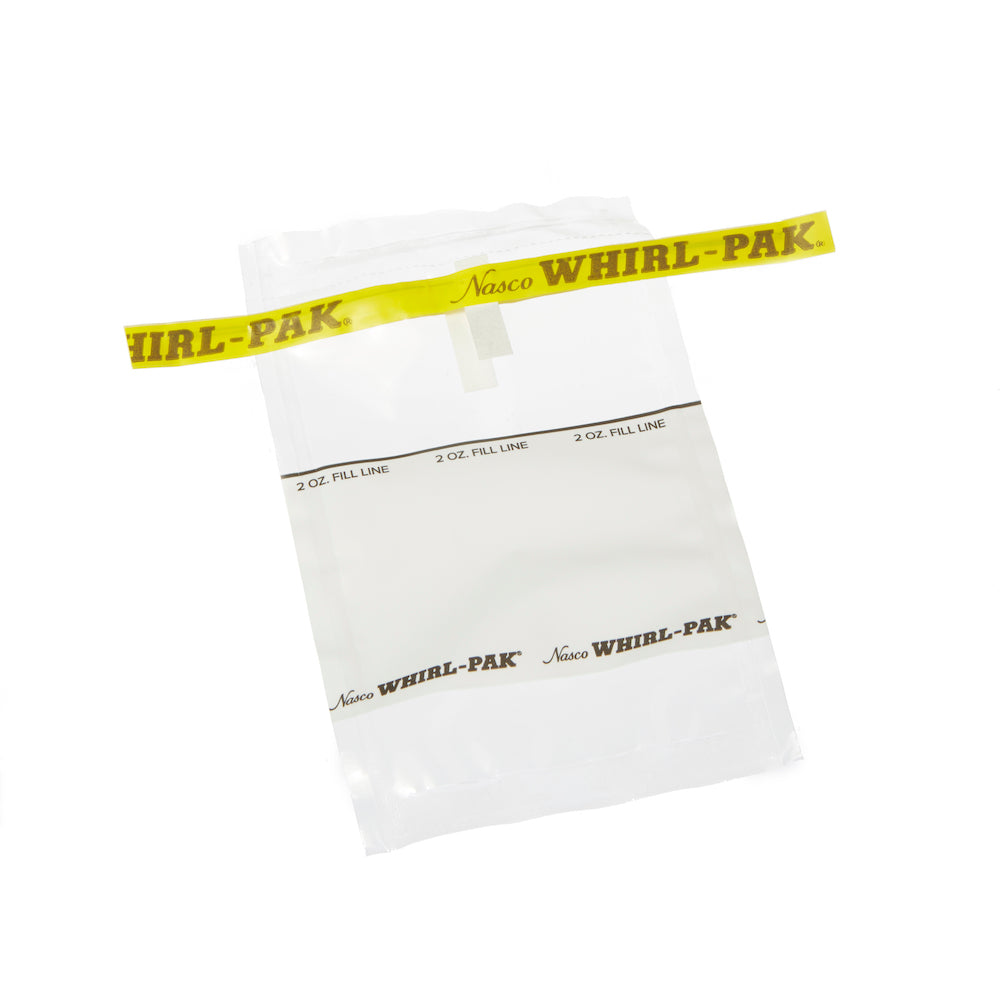 Whirl-Pak® Disposable Sampling Bags with White Patch 2.25 Mil # 3x5* - 2 Oz. - Case of 500