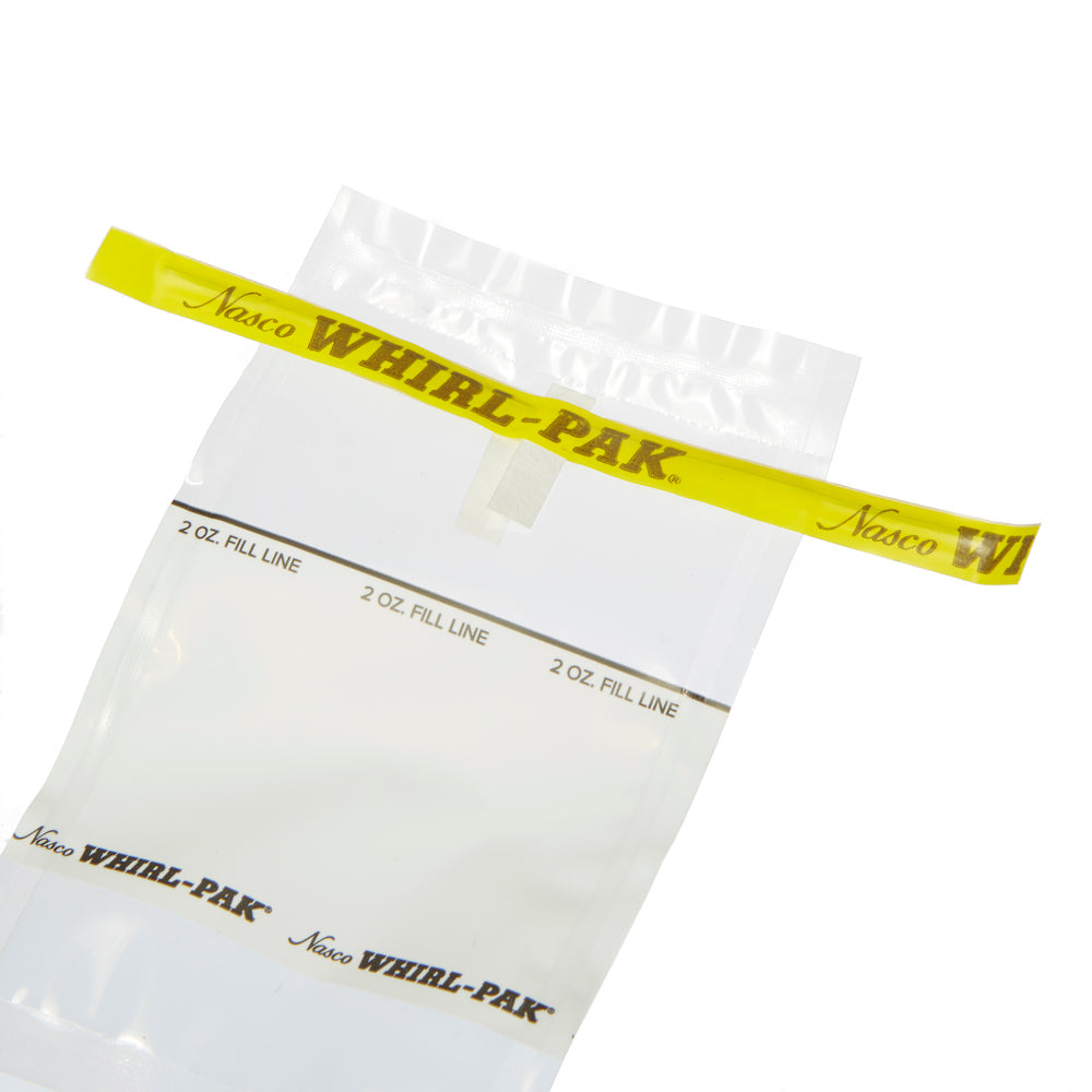 Whirl-Pak® Disposable Sampling Bags with White Patch 2.25 Mil # 3x5* - 2 Oz. - Case of 500
