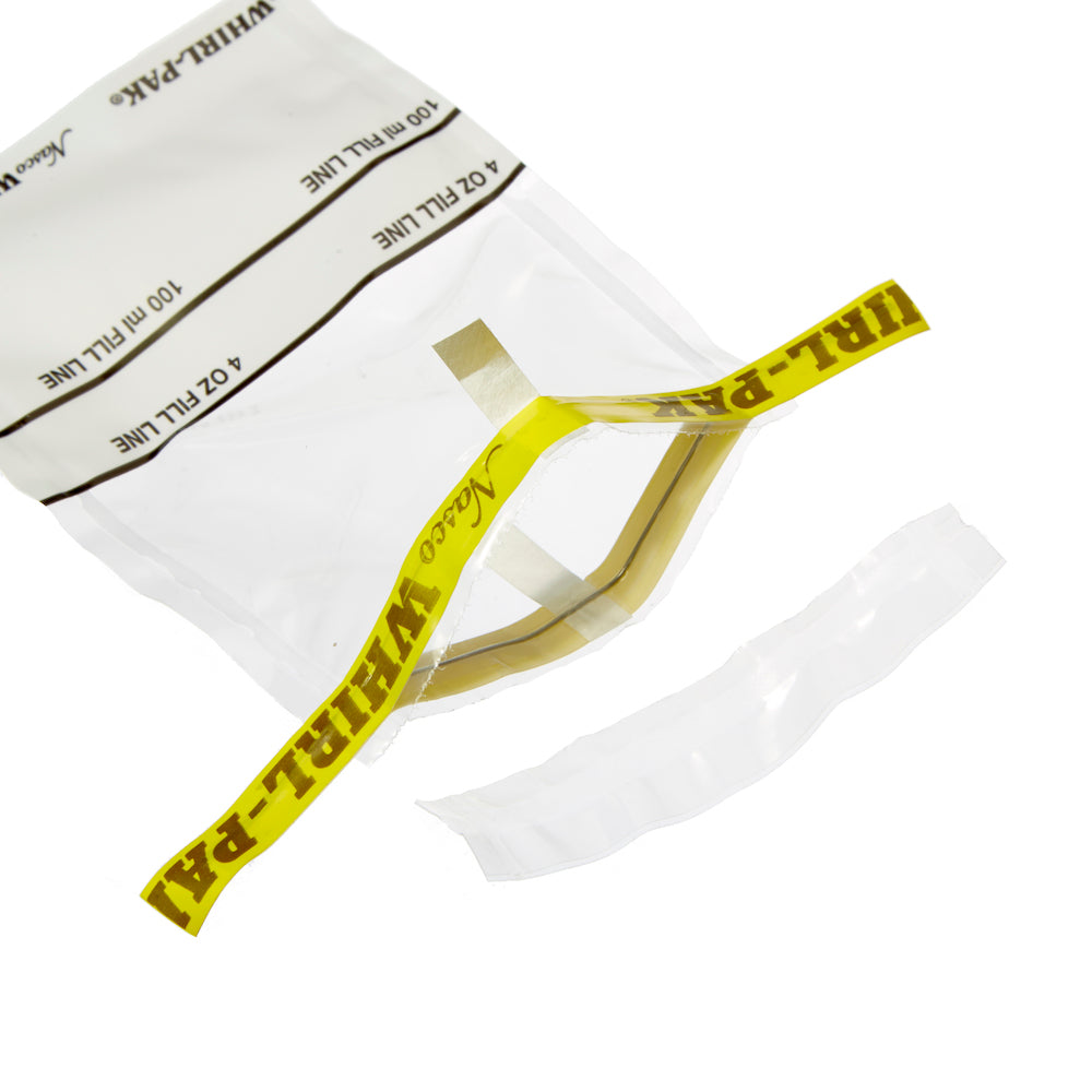 Whirl-Pak® Disposable Sampling Bags with White Patch 2.25 Mil # 3x7* - 4 Oz. - Case of 500