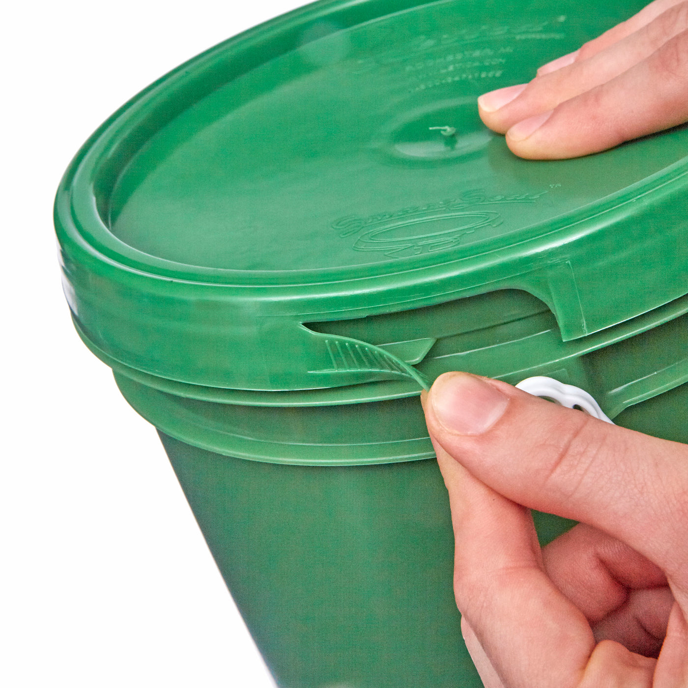 1 Gallon Pails - Plastic Handle # Pail Only, Green