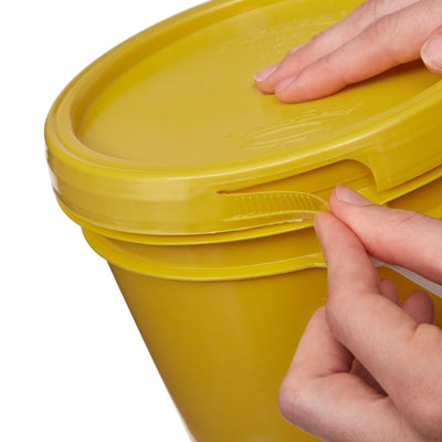 1 Gallon Pails - Plastic Handle # Pail Only, Yellow