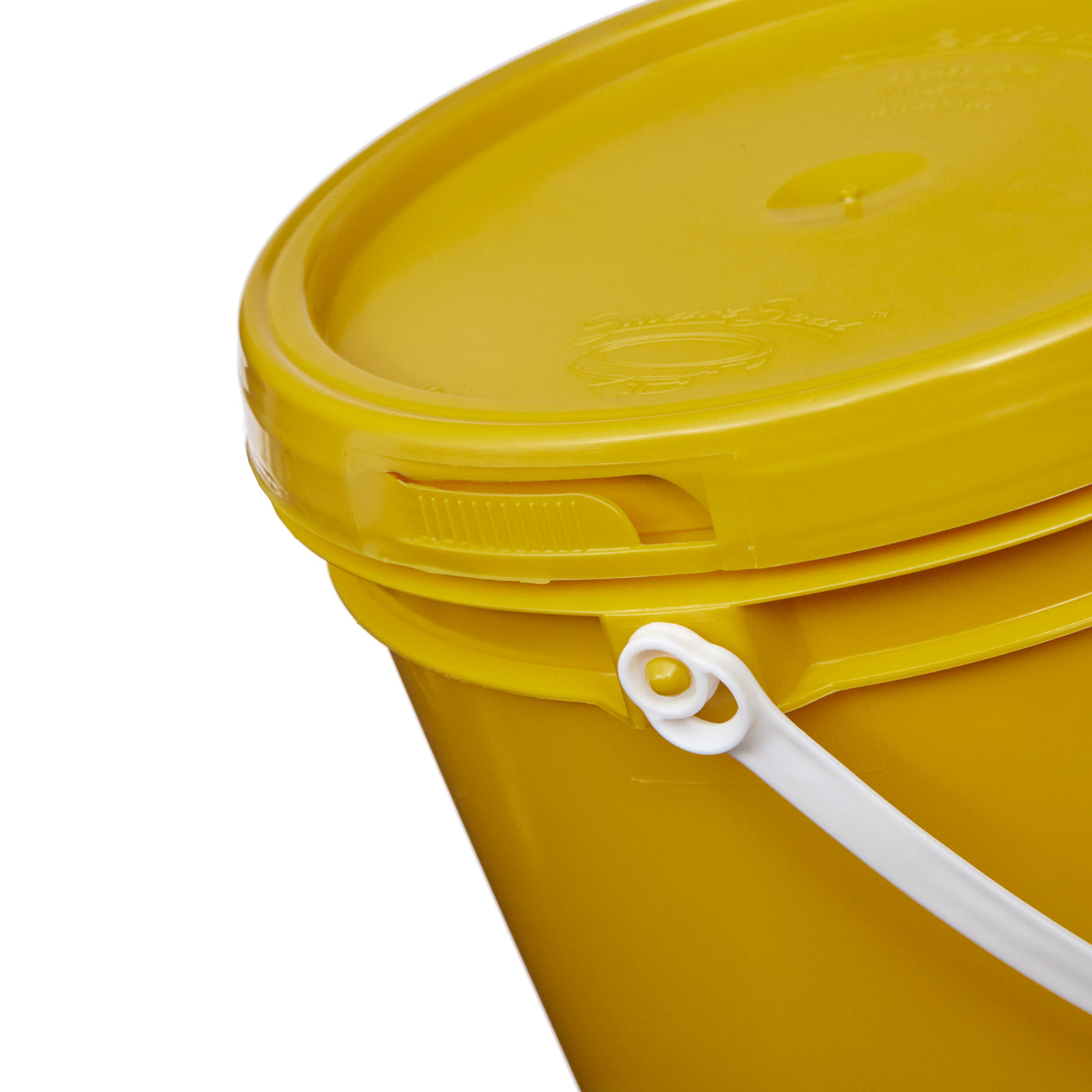 1 Gallon Pails - Plastic Handle # Lid Only, Yellow