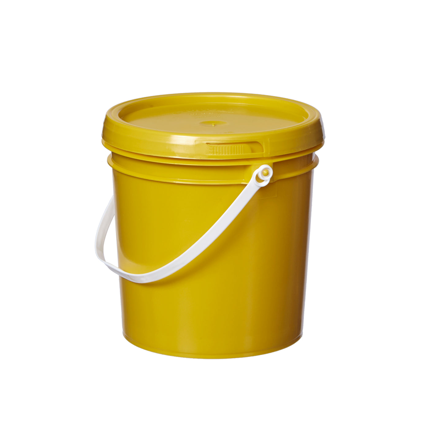 1 Gallon Pails - Plastic Handle # Lid Only, Yellow – Consolidated